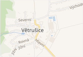 Hlavní v obci Větrušice - mapa ulice