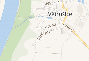 Jižní v obci Větrušice - mapa ulice