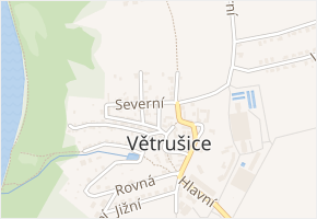 Krátká v obci Větrušice - mapa ulice