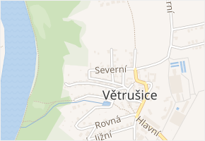 Severní v obci Větrušice - mapa ulice