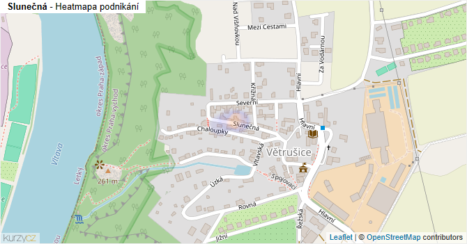 Slunečná - mapa podnikání