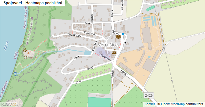 Spojovací - mapa podnikání
