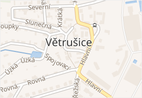 Větrušice v obci Větrušice - mapa části obce