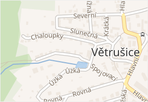 Vltavská v obci Větrušice - mapa ulice
