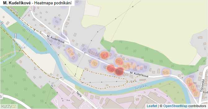 M. Kudeříkové - mapa podnikání