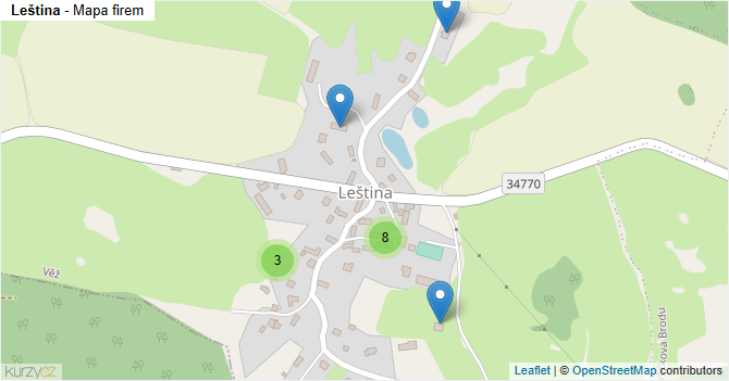 Leština - mapa firem