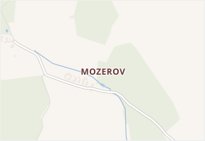 Mozerov v obci Věž - mapa části obce