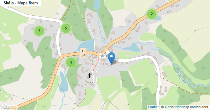 Skála - mapa firem