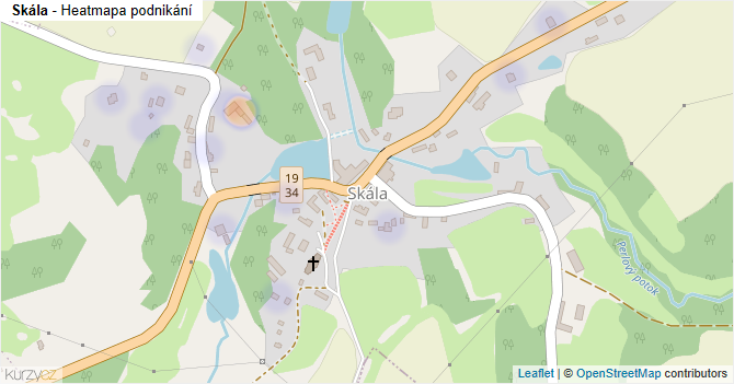 Skála - mapa podnikání