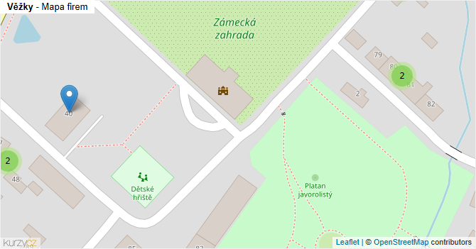 Věžky - mapa firem