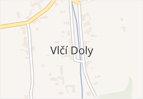 Vlčí Doly v obci Věžky - mapa části obce