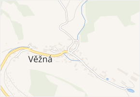 Věžná v obci Věžná - mapa části obce