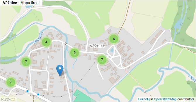 Věžnice - mapa firem