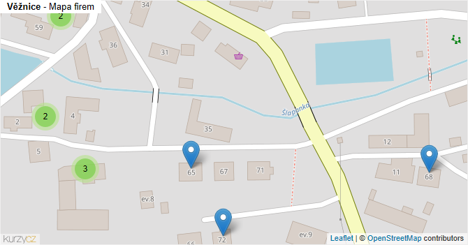 Věžnice - mapa firem