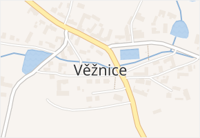 Věžnice v obci Věžnice - mapa části obce