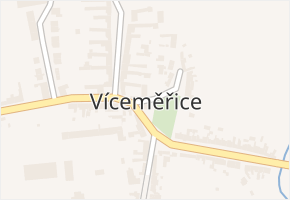 Víceměřice v obci Víceměřice - mapa části obce