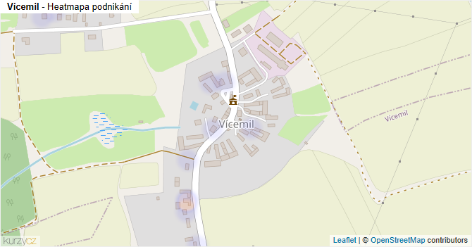 Vícemil - mapa podnikání
