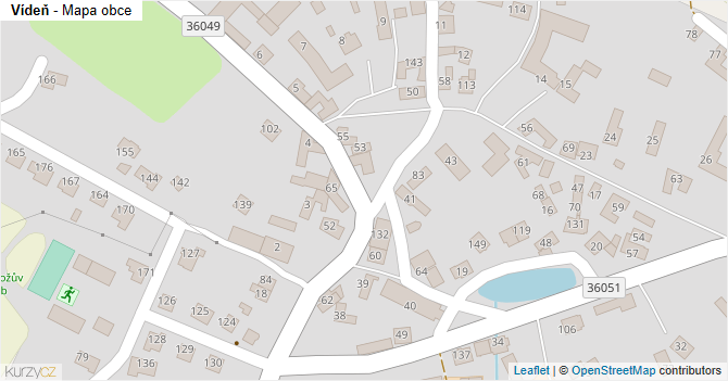 Vídeň - mapa obce