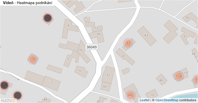 Vídeň - mapa podnikání
