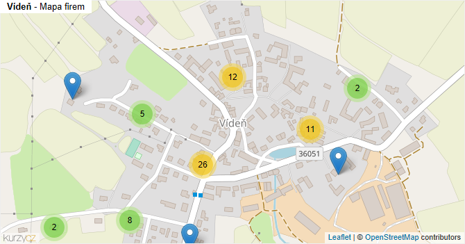 Vídeň - mapa firem