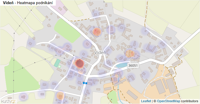 Vídeň - mapa podnikání