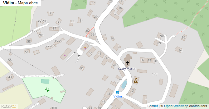 Vidim - mapa obce