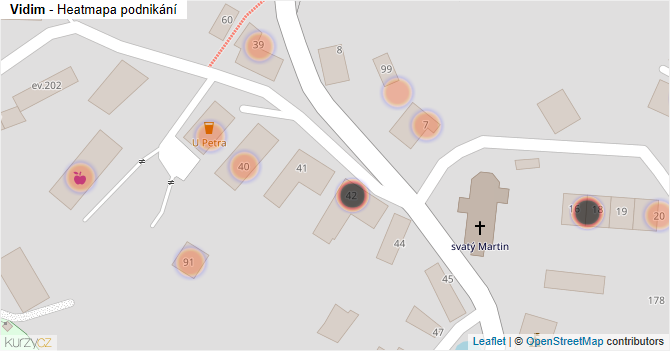 Vidim - mapa podnikání