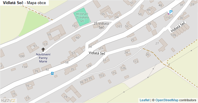 Vidlatá Seč - mapa podnikání