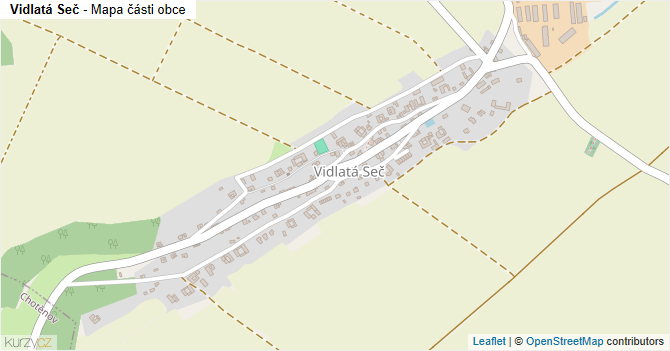 Vidlatá Seč - mapa části obce