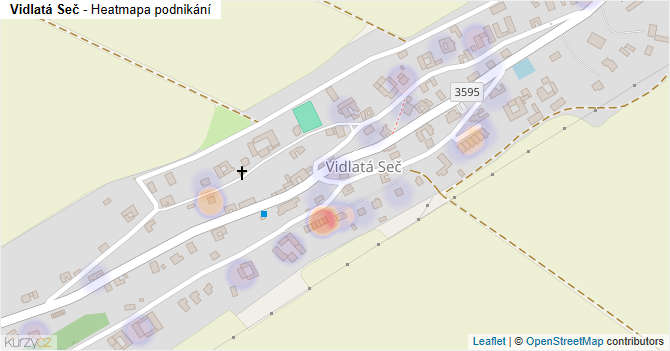 Vidlatá Seč - mapa podnikání