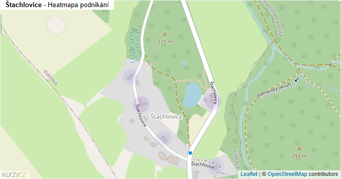 Štachlovice - mapa podnikání
