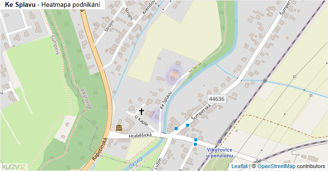 Ke Splavu - mapa podnikání