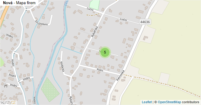 Nová - mapa firem