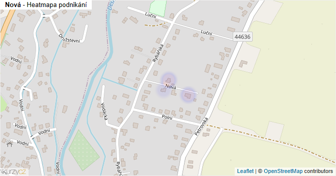 Nová - mapa podnikání