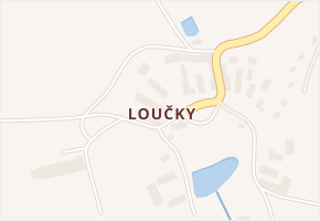 Loučky v obci Vílanec - mapa části obce