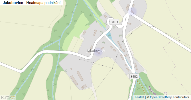 Jakubovice - mapa podnikání