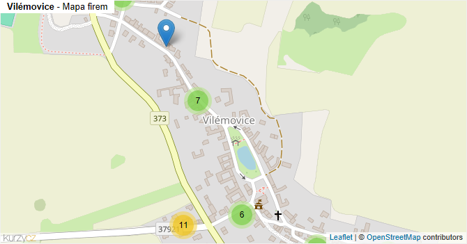 Vilémovice - mapa firem