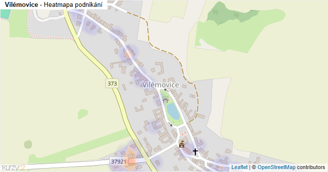 Vilémovice - mapa podnikání