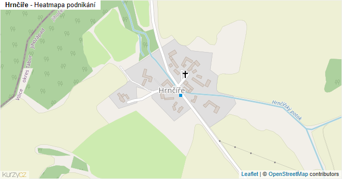 Hrnčíře - mapa podnikání