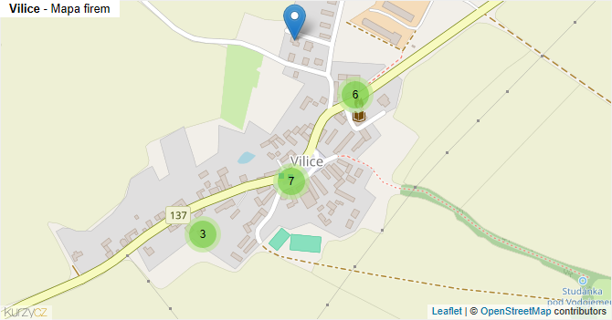Vilice - mapa firem