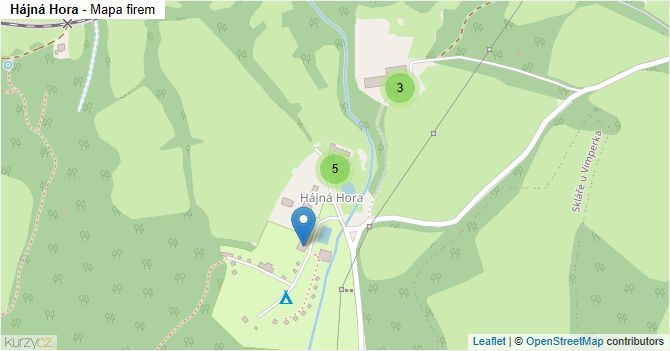 Hájná Hora - mapa firem