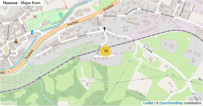 Husova - mapa firem