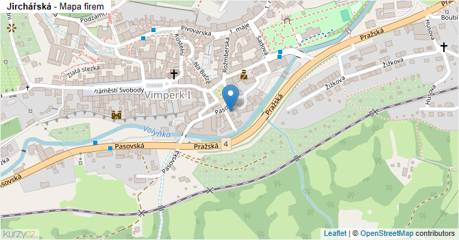 Jirchářská - mapa firem