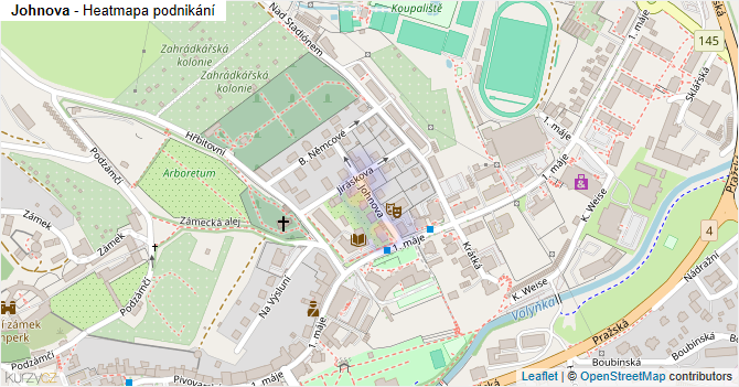 Johnova - mapa podnikání
