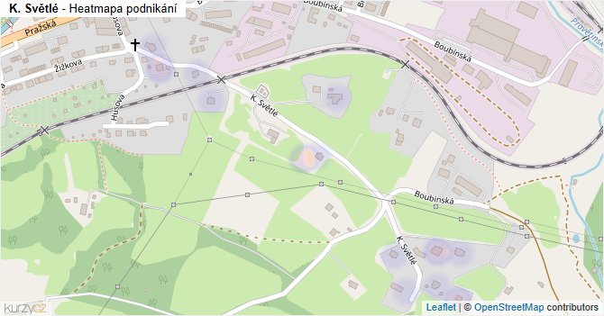 K. Světlé - mapa podnikání