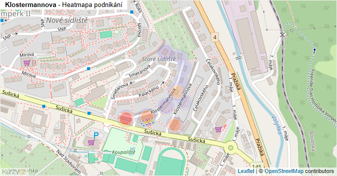 Klostermannova - mapa podnikání