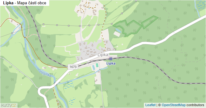 Lipka - mapa části obce