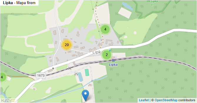Lipka - mapa firem