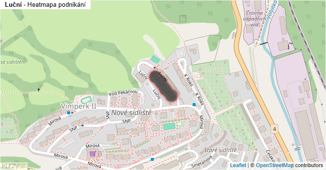 Luční - mapa podnikání