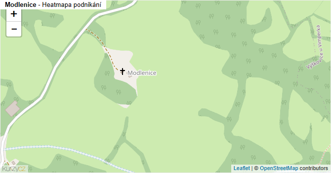 Modlenice - mapa podnikání
